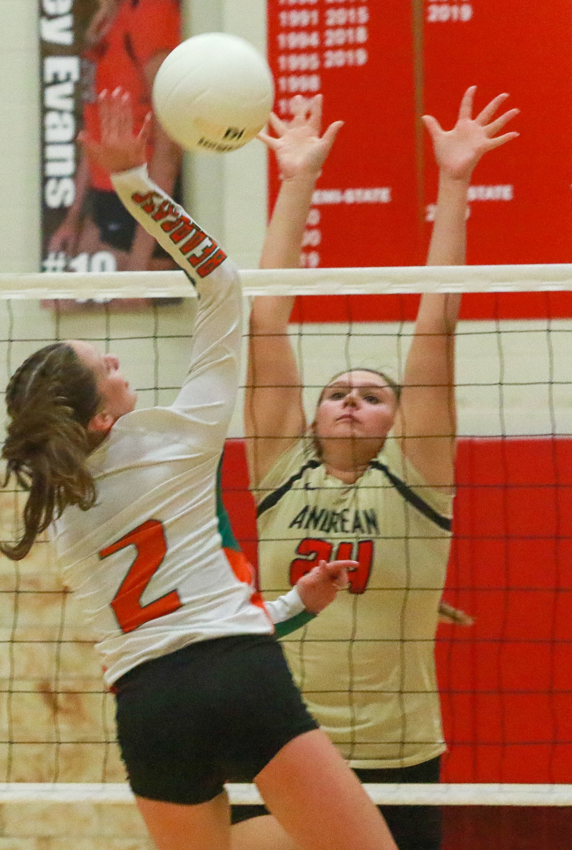 Girls volleyball - Wheeler at Andrean